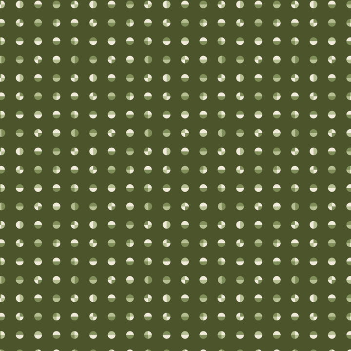 Cloud9 - Frank Lloyd Wright - American Bold - Circular in Quite Green