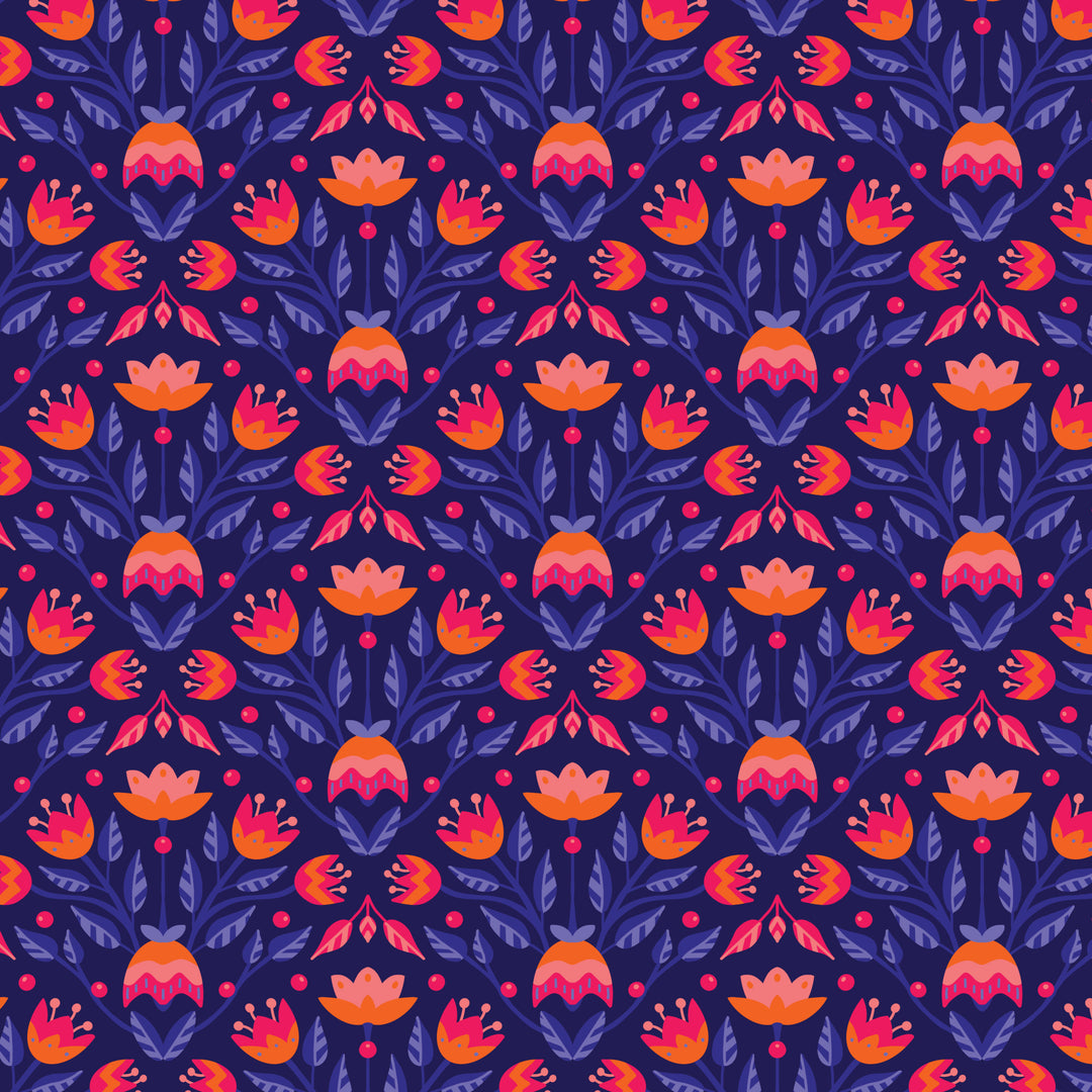 Cloud9 – Jojulein Design – Blooming Garden – Full Bloom in Navy