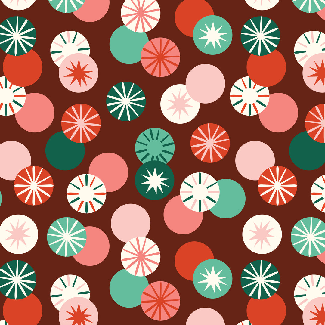 Cloud9 - Shelby Warwood - Merry &amp; Mod - Peppermint Whirl in Burgundy