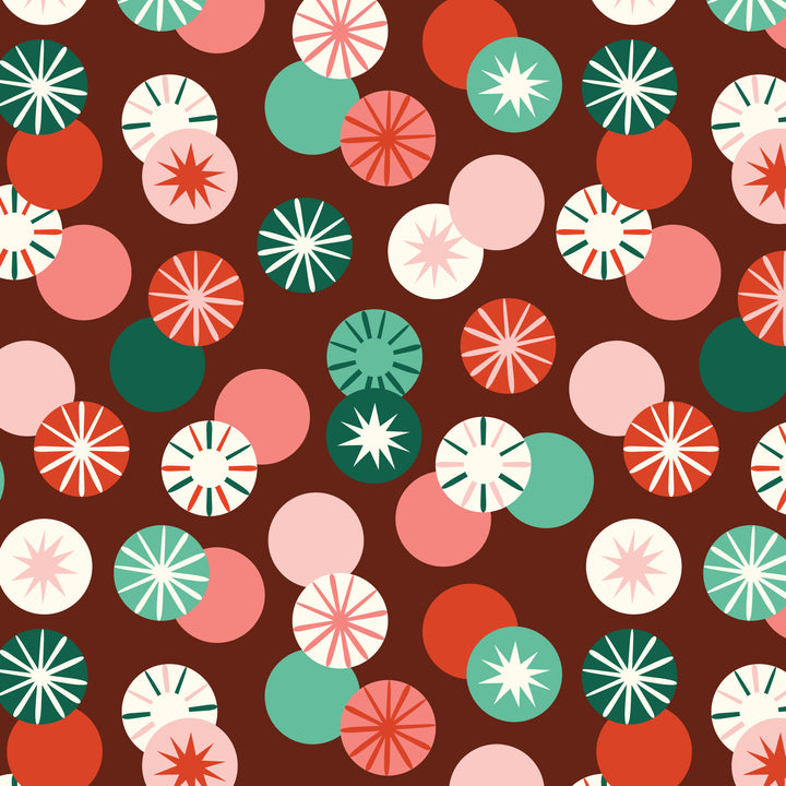 Cloud9 - Shelby Warwood - Merry &amp; Mod - Peppermint Whirl in Burgundy