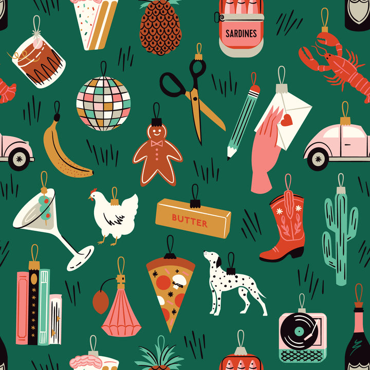 Cloud9 - Shelby Warwood - Merry &amp; Mod - Bright Baubles in Dark Green
