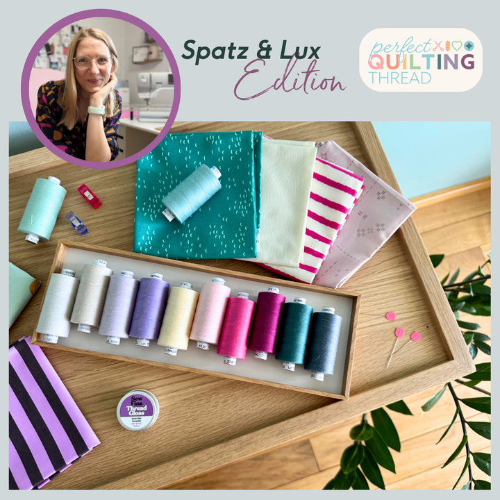 Spatz &amp;amp; Lux Edition - Mettler Perfect Quilting Thread - Set mit 12 Spulen je 1000 Meter