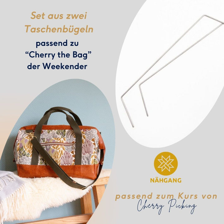 Cherry the Weekender - Taschenbügel 2er-Set für die Reisetasche