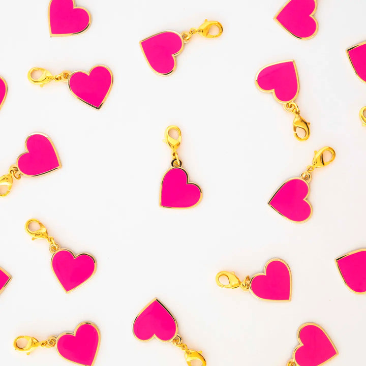 Reißverschluss-Anhänger von Sarah Hearts: Pink Heart