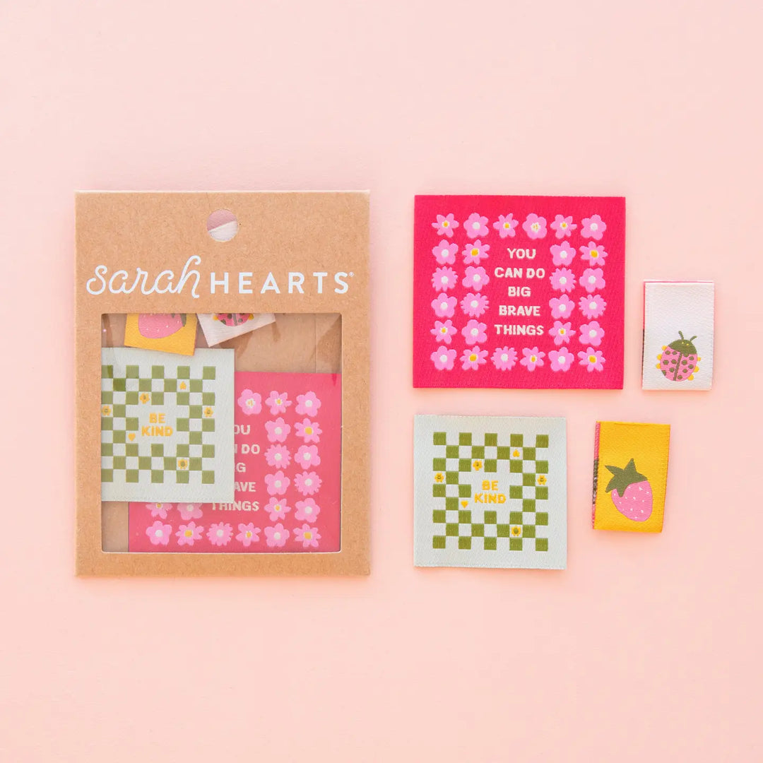 Webetiketten von Sarah Hearts: Joyful June Multipack (4 Stück)