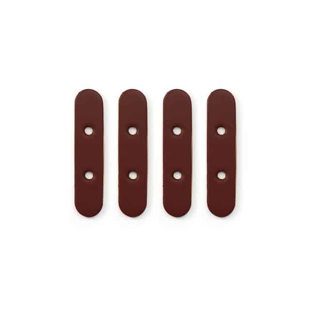 Miyako - Verstärkungen für Taschenhenkel (4-er Set) in Dunkelbraun
