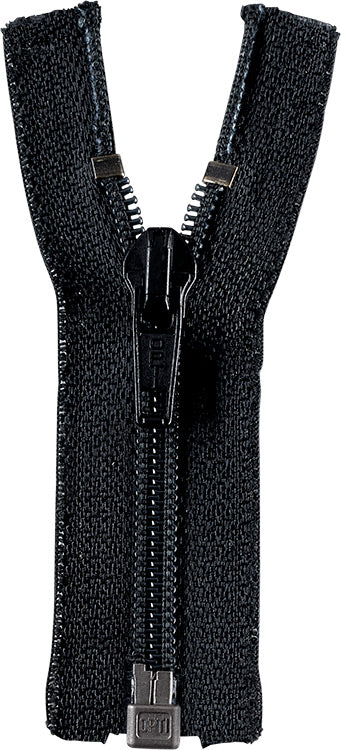 Teilbarer Reißverschluss - 40cm - Schwarz