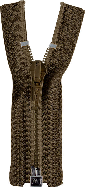 Teilbarer Reißverschluss - 40cm - Olive