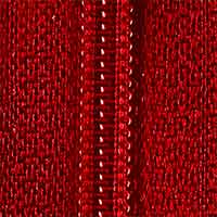 Teilbarer Reißverschluss - 40cm - Rot