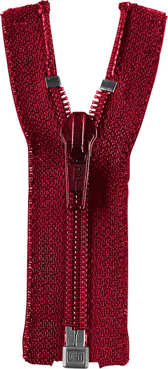 Teilbarer Reißverschluss - 40cm - Bordeaux