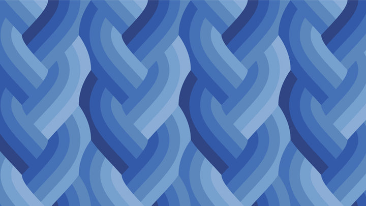 Moda Fabrics - Emily Van Hoff - Echo - Braid in Royal Blue