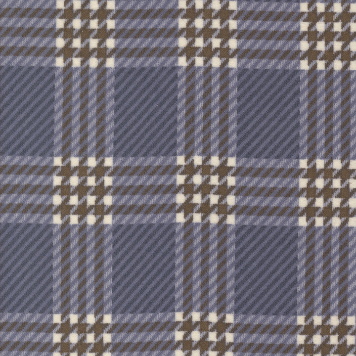 Moda Fabrics - Primitive Gatherings - Prairie Gatherings Flannel - Window Pane in Indigo - Reststück 55cm