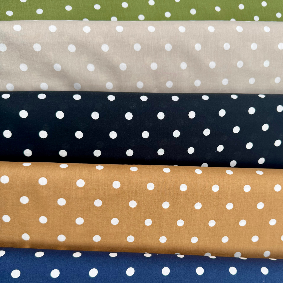 Kokka - Suplima Premium Cotton Dot - Schwarz