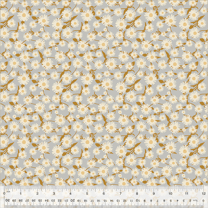 Windham Fabrics - Cassandra Zaniboni - Willow Bend  - Daisy Dance in Silver