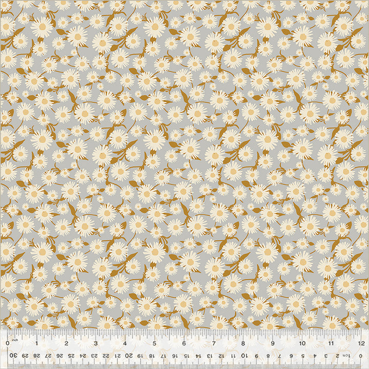 Windham Fabrics - Cassandra Zaniboni - Willow Bend  - Daisy Dance in Silver