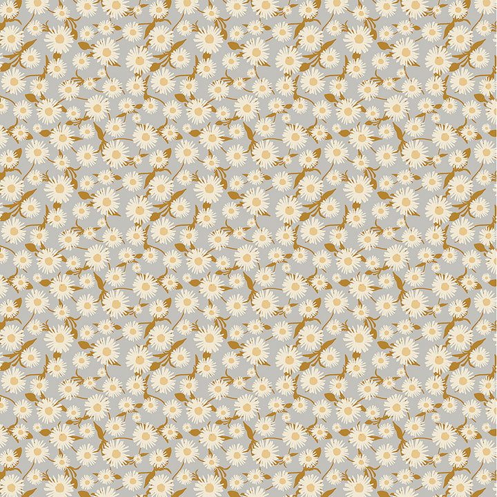 Windham Fabrics - Cassandra Zaniboni - Willow Bend  - Daisy Dance in Silver