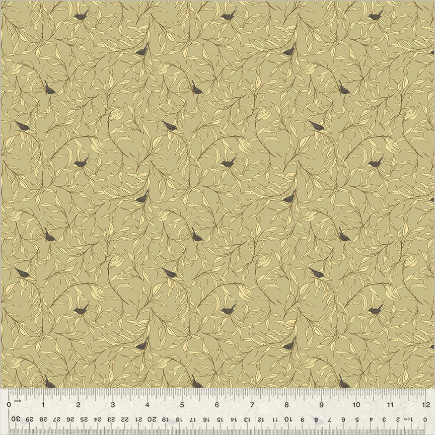 Windham Fabrics - Cassandra Zaniboni - Willow Bend  - Willow Wren in Sage