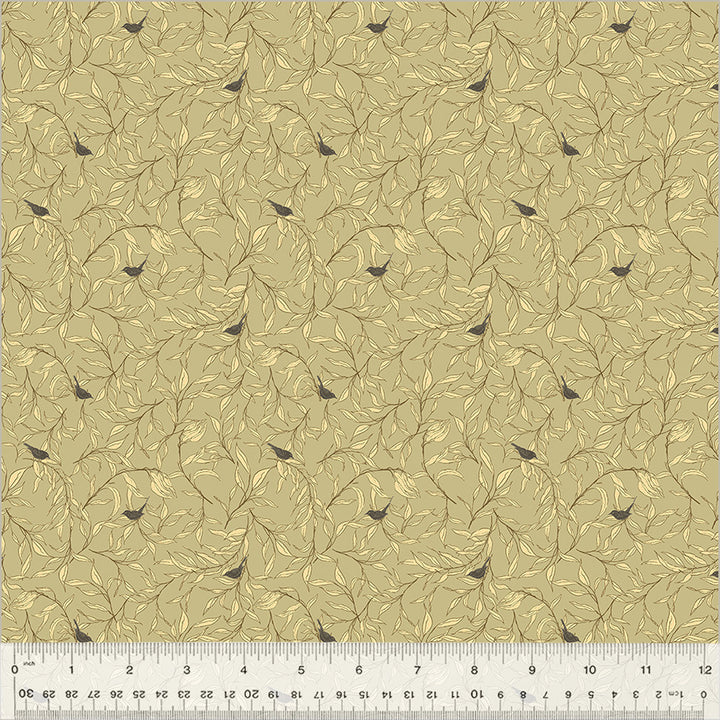 Windham Fabrics - Cassandra Zaniboni - Willow Bend  - Willow Wren in Sage