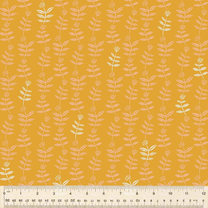 Windham Fabrics - Jennifer Moore/Monaluna - Lush Life - Flower Chain in Golden