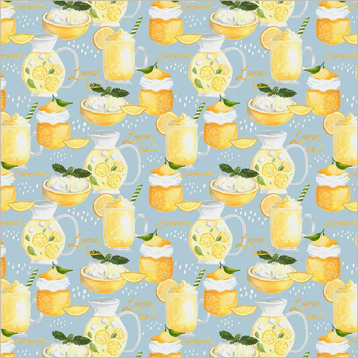 Windham Fabrics - Jennifer Moore/Monaluna - Villa Sol - Lemonade in Azure