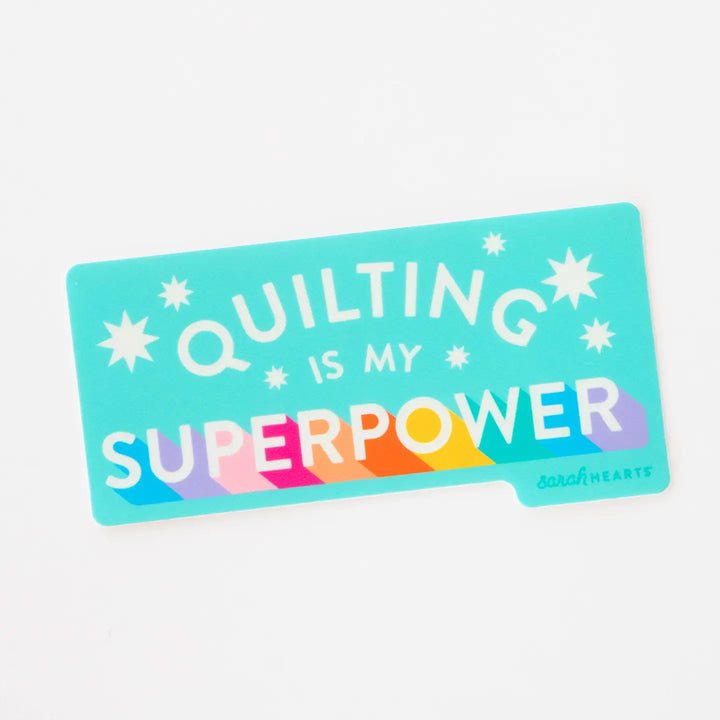 Sticker von Sarah Hearts: Quilting is my Superpower