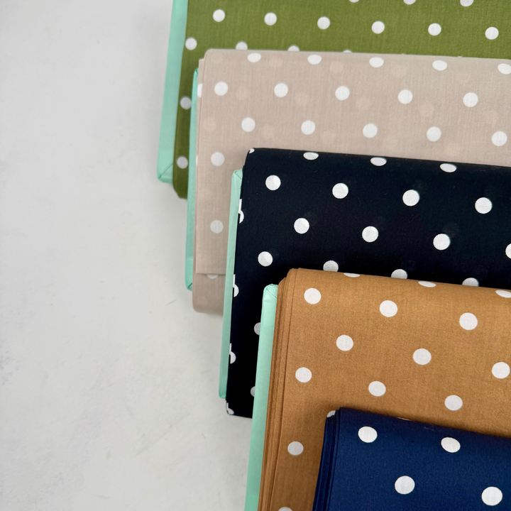 Kokka - Suplima Premium Cotton Dot - Camel