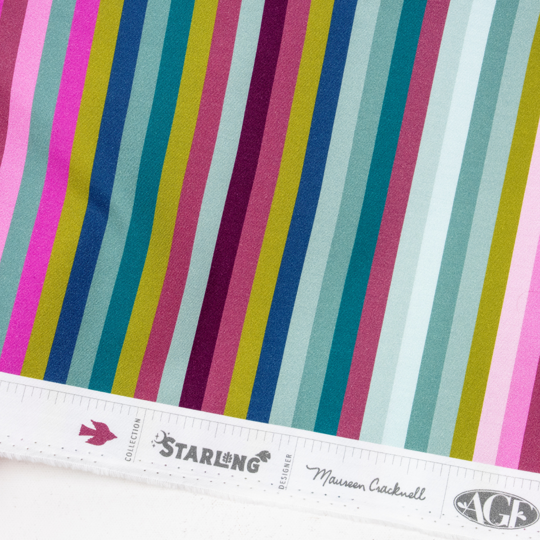 Art Gallery - Maureen Cracknell - Starling - Stripes (Exklusiver Druck) - 60cm