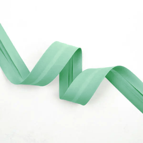 Schrägband Pure Solids in Sea Glass 25mm
