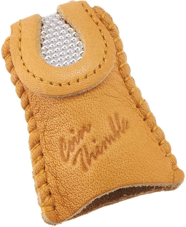Clover Leder - Fingerhut mit Metallplatte in Medium