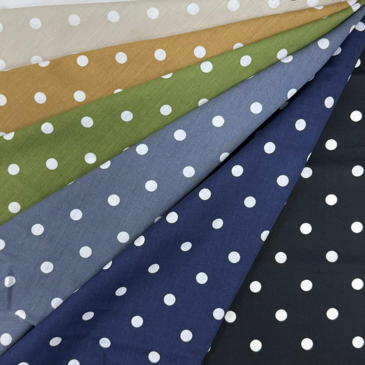 Kokka - Suplima Premium Cotton Dot - Grün