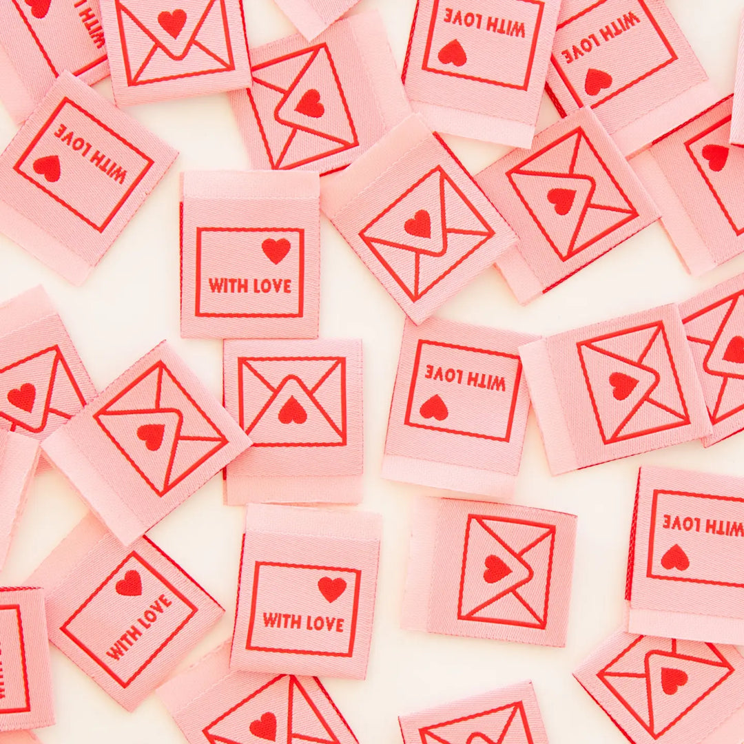 Webetiketten von Sarah Hearts: With Love Envelope (8 Stück)