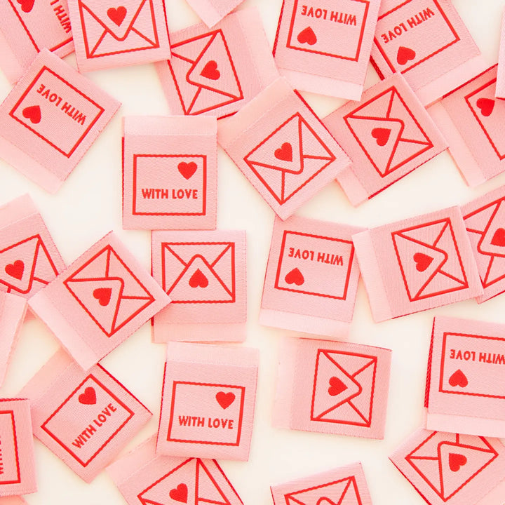 Webetiketten von Sarah Hearts: With Love Envelope (8 Stück)