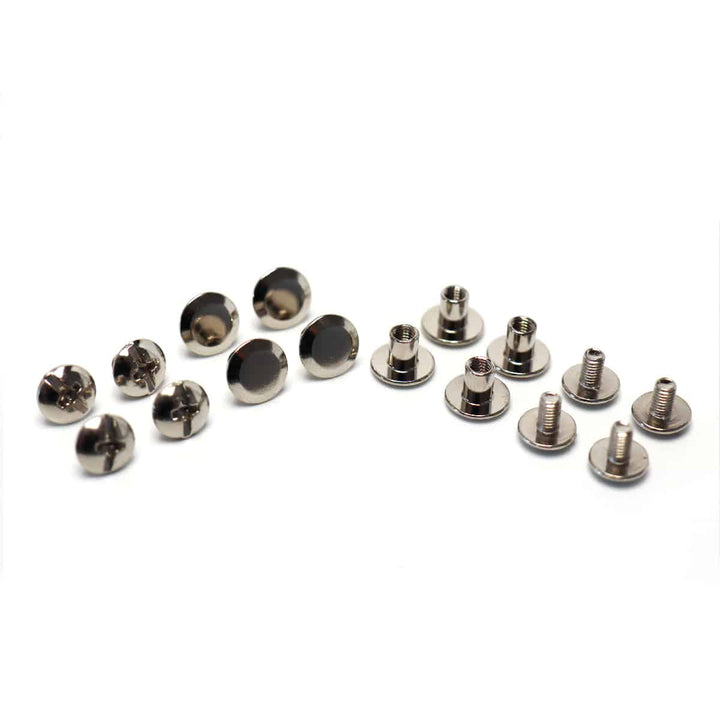 Ersatz- oder Tauschschrauben für Miyako Lederhenkel in Nickel - 4 Schrauben