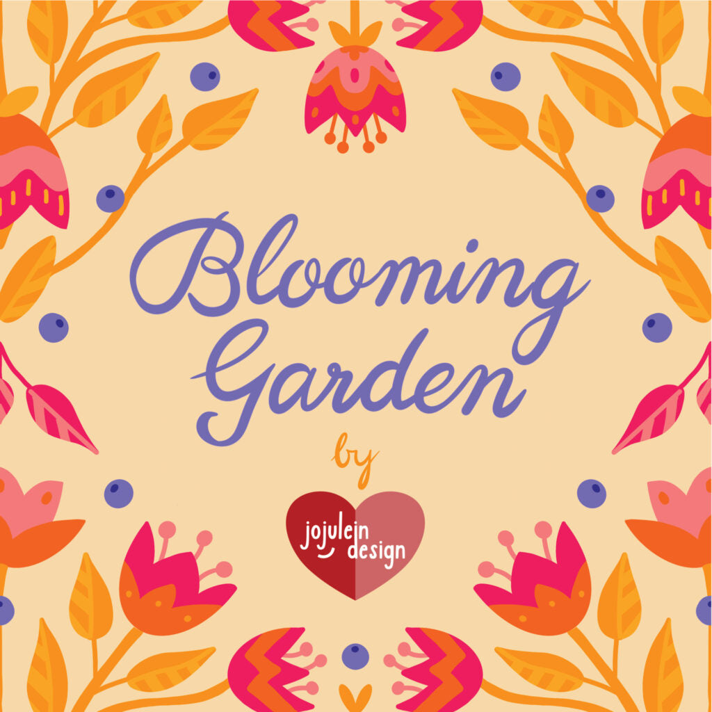 Cloud9 – Jojulein Design – Blooming Garden – Flower Fields in Blue