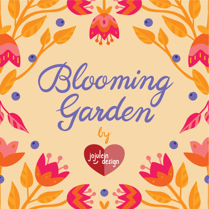 Cloud9 – Jojulein Design – Blooming Garden – Flower Fields in Blue