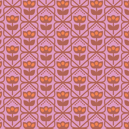 Art Gallery Fabrics - Dana Willard - Cinnamon Toast - Mod Wall