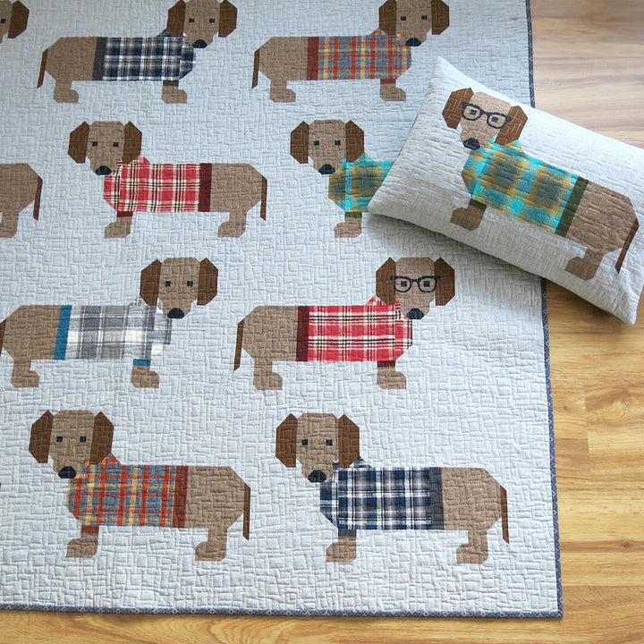 Dogs in Sweaters Quilt Schnittmuster (englisch)
