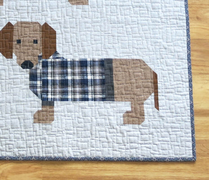 Dogs in Sweaters Quilt Schnittmuster (englisch)