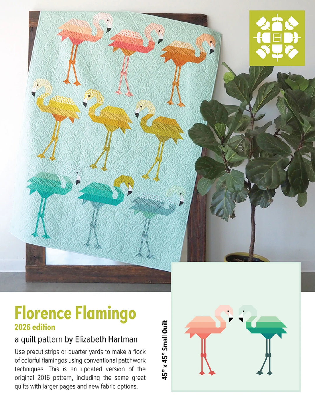 Quilt Pattern - Florence Flamingo 2026 Edition (Englisch)
