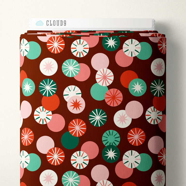Cloud9 - Shelby Warwood - Merry &amp; Mod - Peppermint Whirl in Burgundy