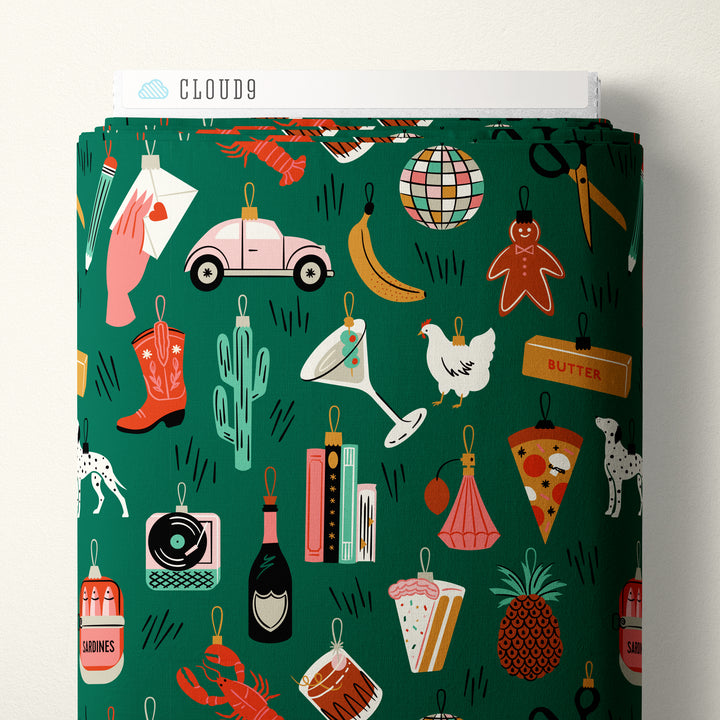 Cloud9 - Shelby Warwood - Merry &amp; Mod - Bright Baubles in Dark Green
