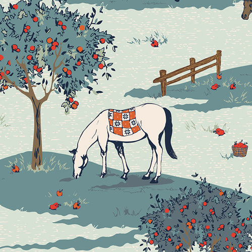 Art Gallery Fabrics - Maureen Cracknell - The Orchard - Equine Meadow