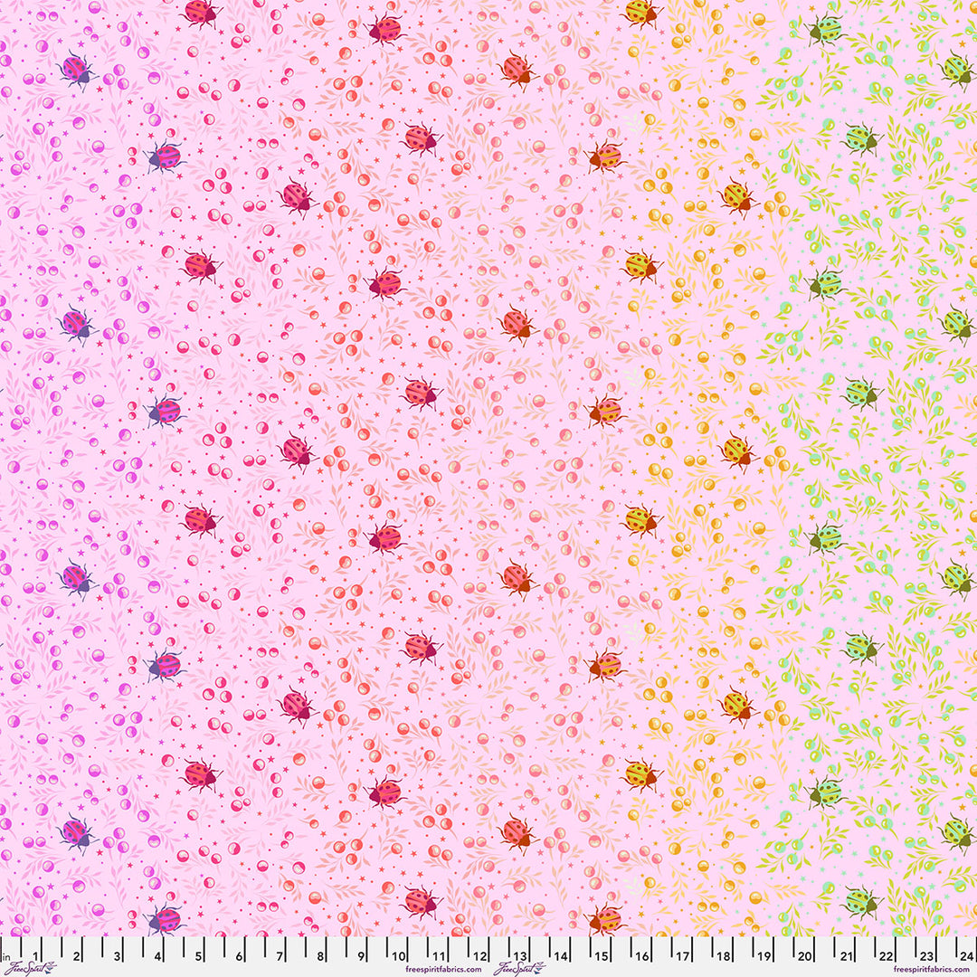Vorbestellung - FreeSpirit - Tula Pink - Down to Earth - Spot On in Afterglow (Auslieferung März 2027)