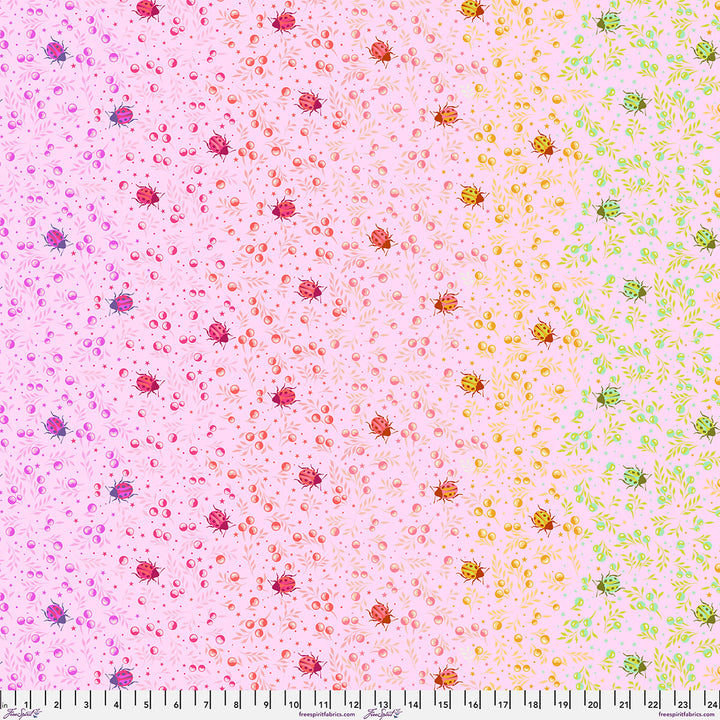 Vorbestellung - FreeSpirit - Tula Pink - Down to Earth - Spot On in Afterglow (Auslieferung März 2027)