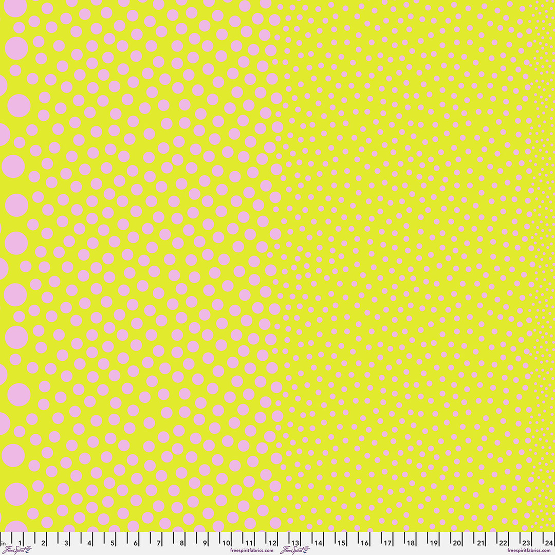 Vorbestellung - FreeSpirit - Tula Pink - Sticks and Stones - Stones in Cherry Limeade (Auslieferung März 2027)