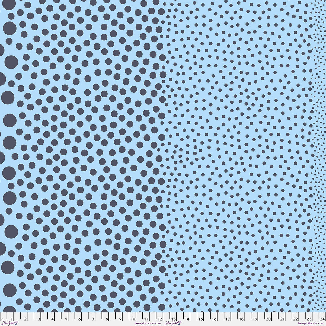 Vorbestellung - FreeSpirit - Tula Pink - Sticks and Stones - Stones in Denim (Auslieferung März 2027)