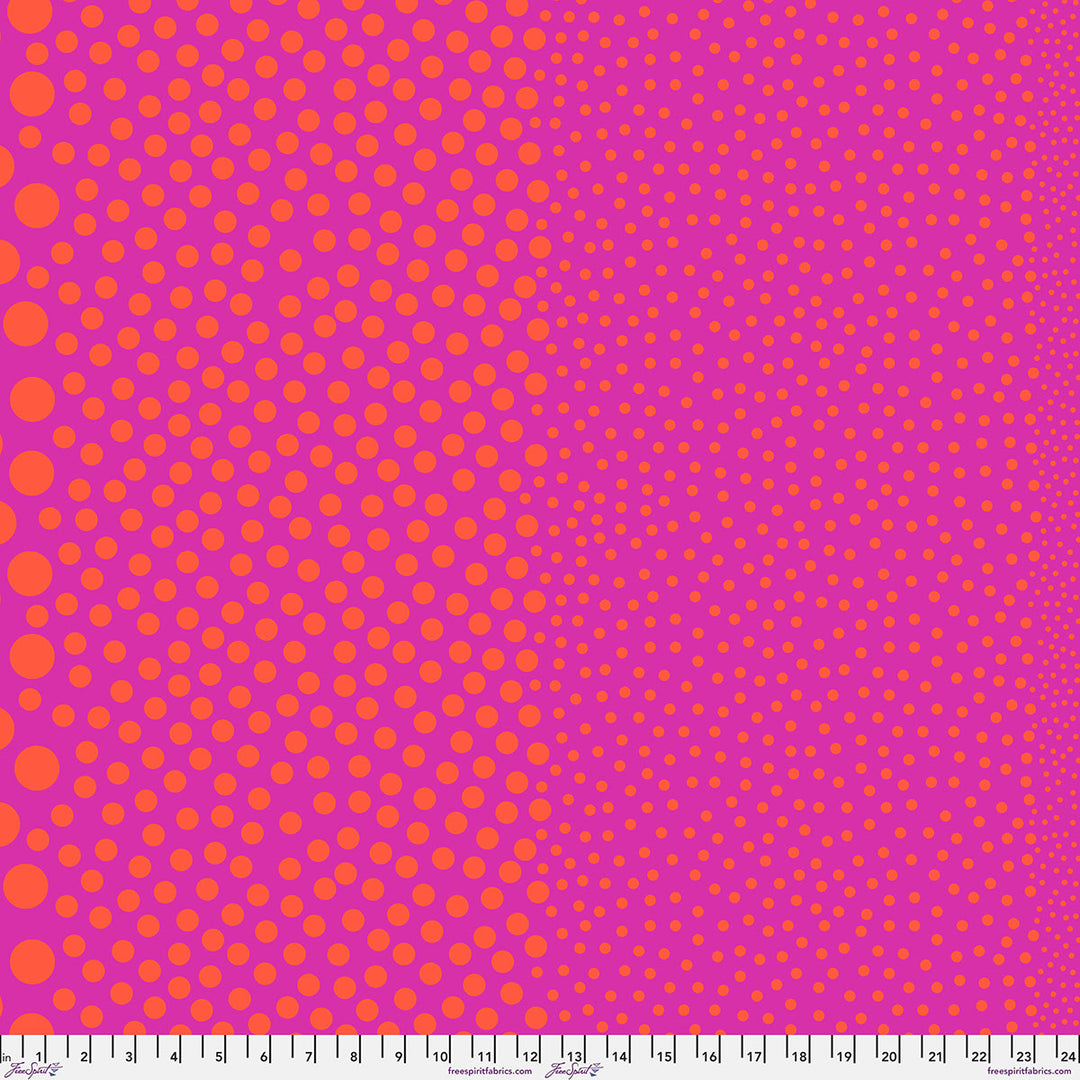 Vorbestellung - FreeSpirit - Tula Pink - Sticks and Stones - Stones in Pinkerberry (Auslieferung März 2027)