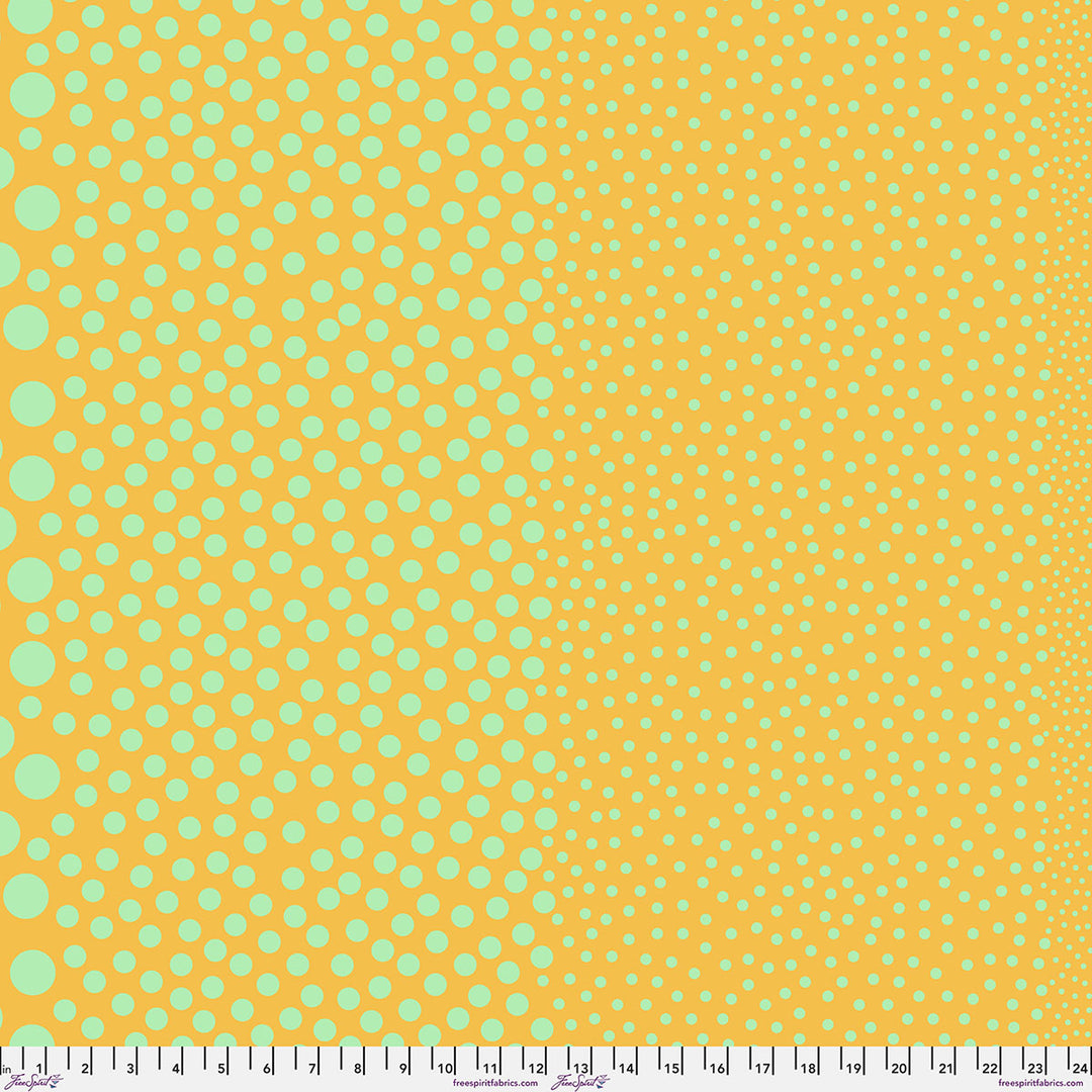 Vorbestellung - FreeSpirit - Tula Pink - Sticks and Stones - Stones in Sunflower (Auslieferung März 2027)