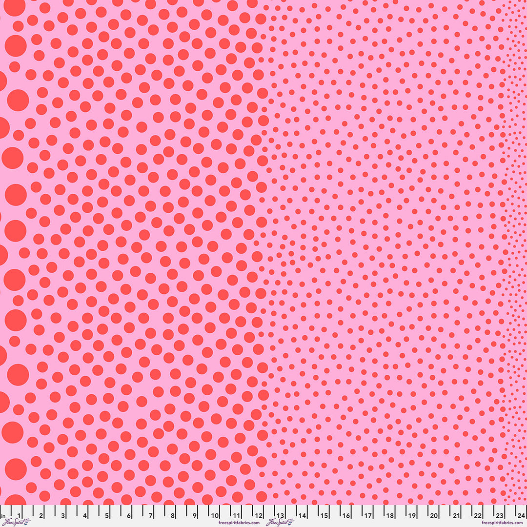 Vorbestellung - FreeSpirit - Tula Pink - Sticks and Stones - Stones in Watermelon (Auslieferung März 2027)