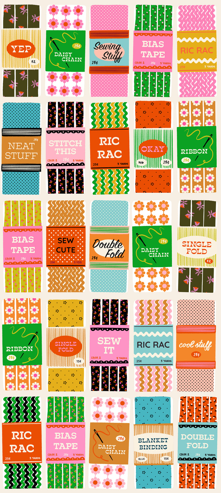 Ruby Star Society - Collaborative Collection - 1-800-Notion - Sew Cute in Shell